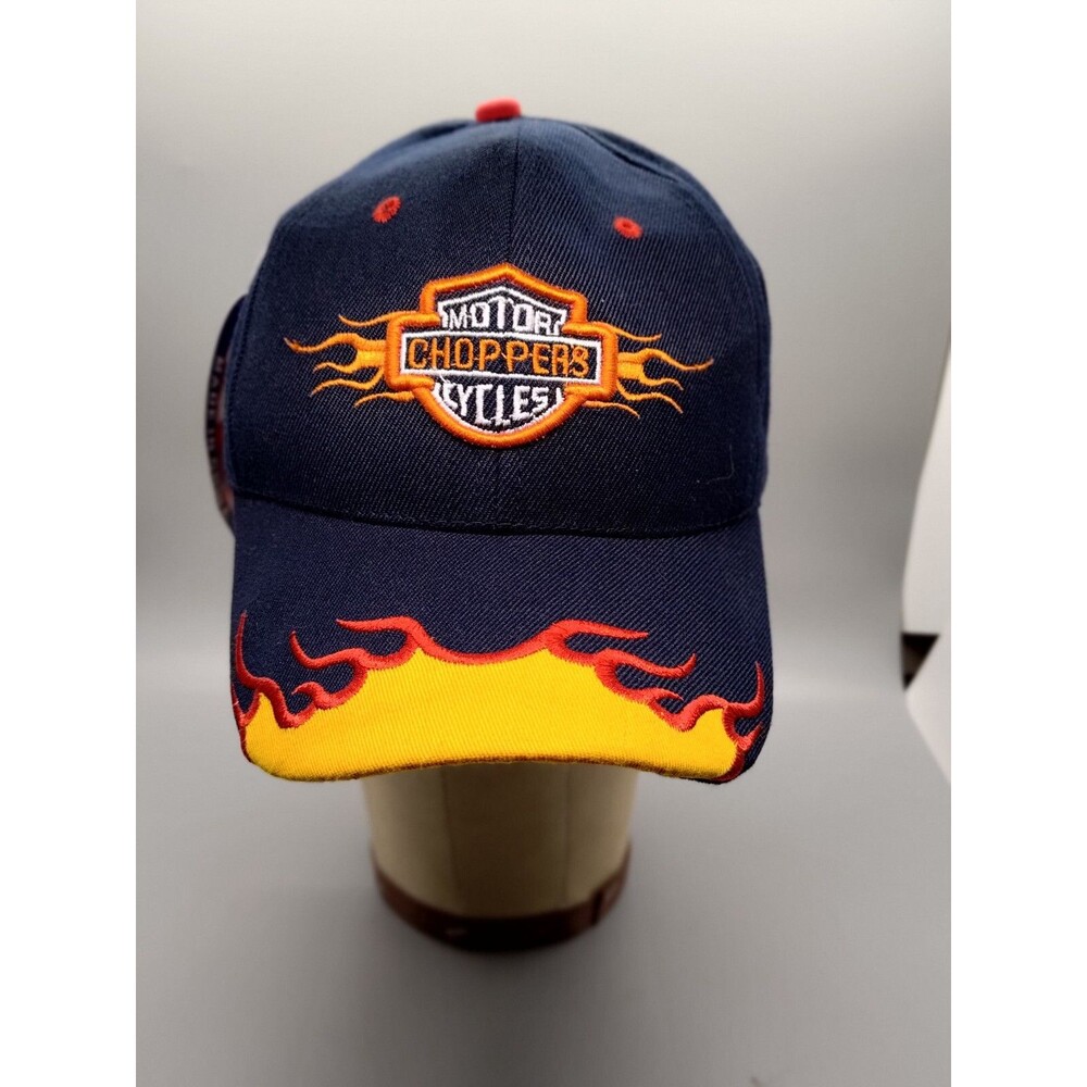 MOTORCYCLE CHOPPER BASEBALL CAPS LOGO ADJUSTABLE BACK